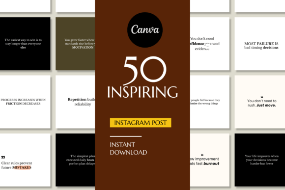 Download POSITIVE 50 INSTAGRAM POST TEMPLATE - Premium Resources