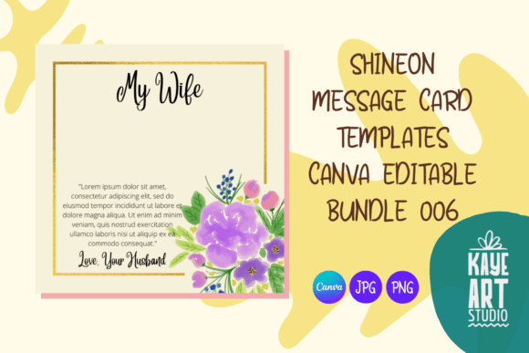 Download ShineOn Card Editable Template Bundle 6 - Editable template bundle Collection