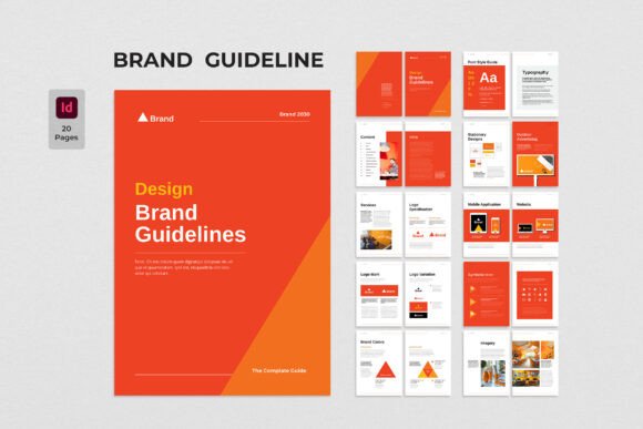 Download Orange Template Brand Guidelines - Brand guidelines Collection