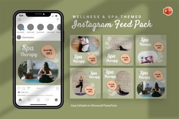 Download Instagram Feed - Wellness Template - Wellness template Collection