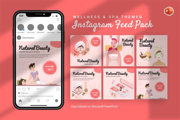 Download Instagram Feed - Wellness Template - Wellness template Collection